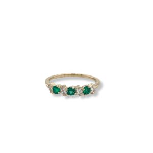 Emerald and diamond anniversary band/284724