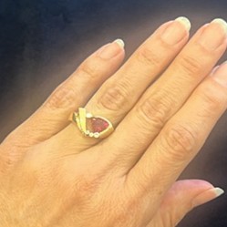 Pink tourmaline and diamond ring/2881012 - Image 3