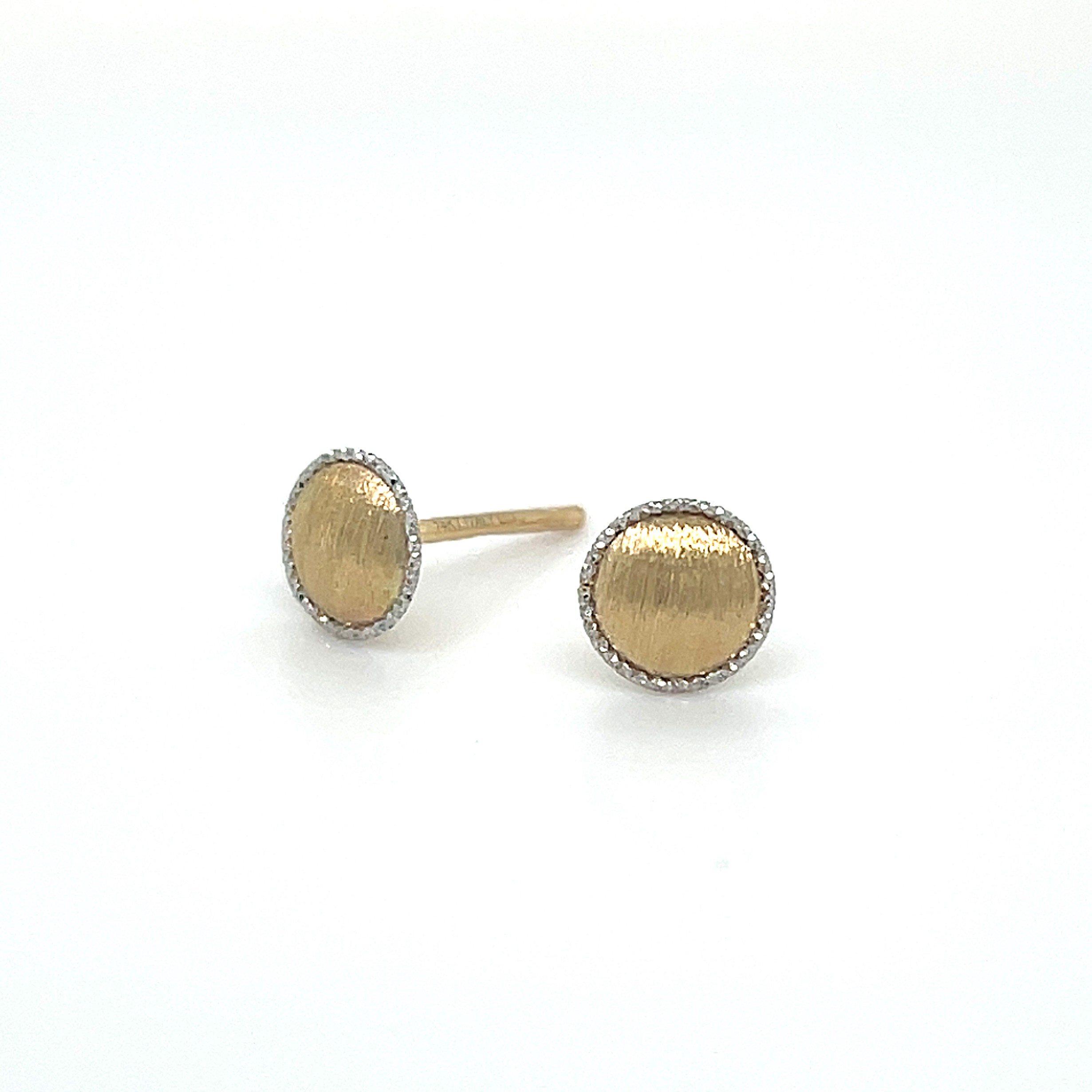 Two tone gold studs/LE2269