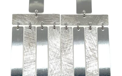Rectangular dangle earrings/VAG0414A