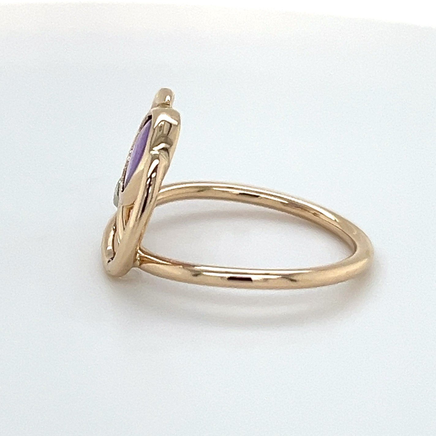 Lavender sapphire and diamond ring/28141125 - Image 3