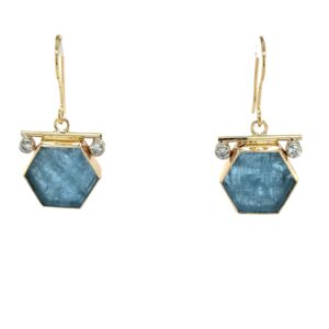 Aquamarine slice earrings/287326