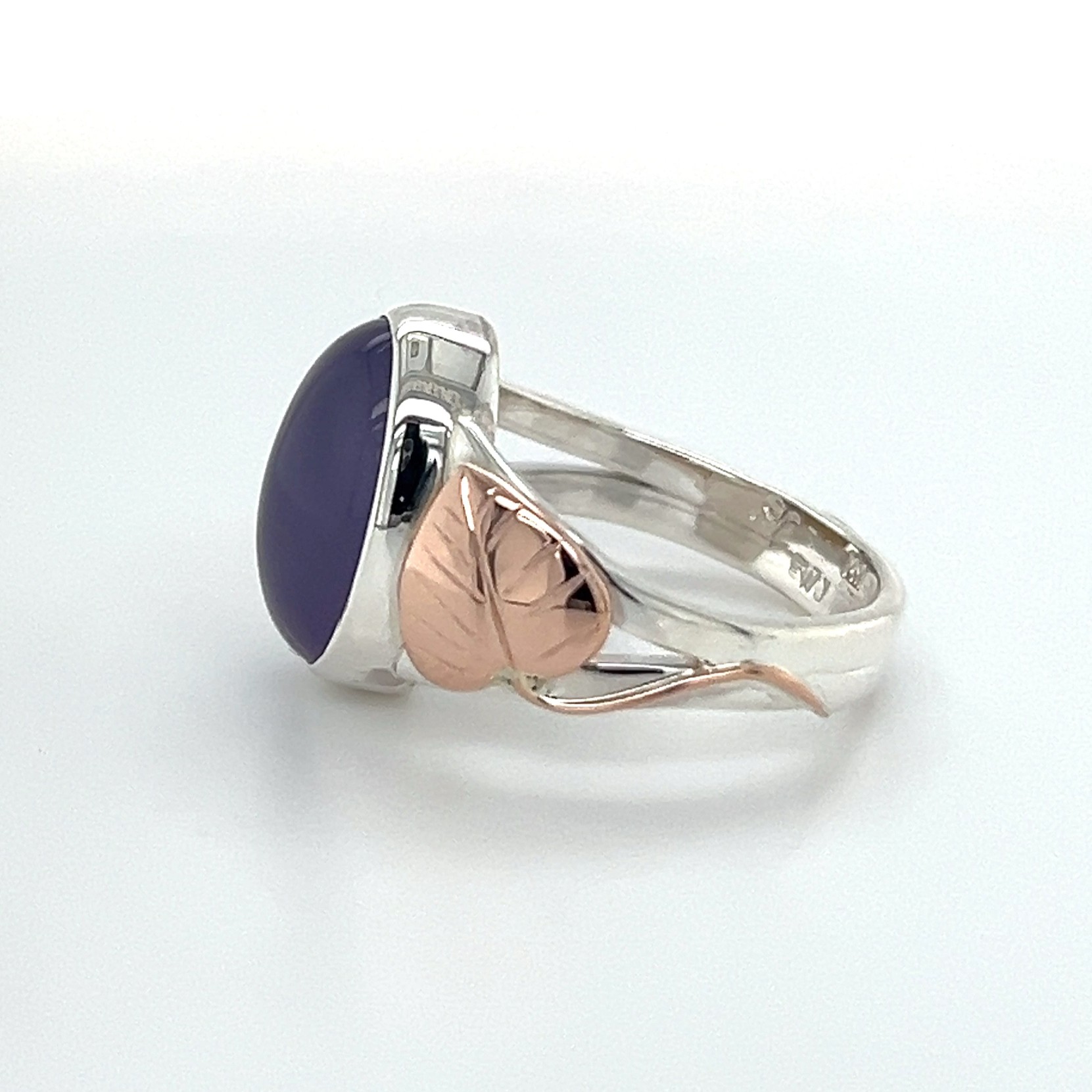 Two-tone chalcedony ring/EJ177 - Image 3