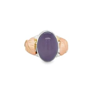 Two-tone chalcedony ring/EJ177