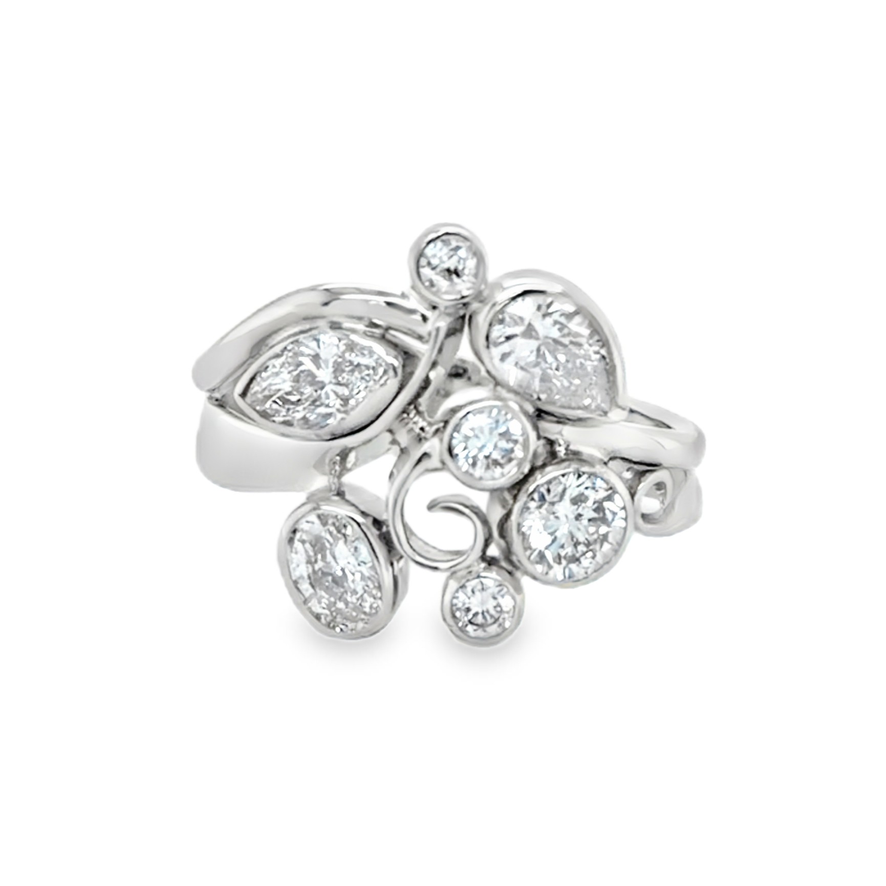 7-stone diamond ring/EJ187