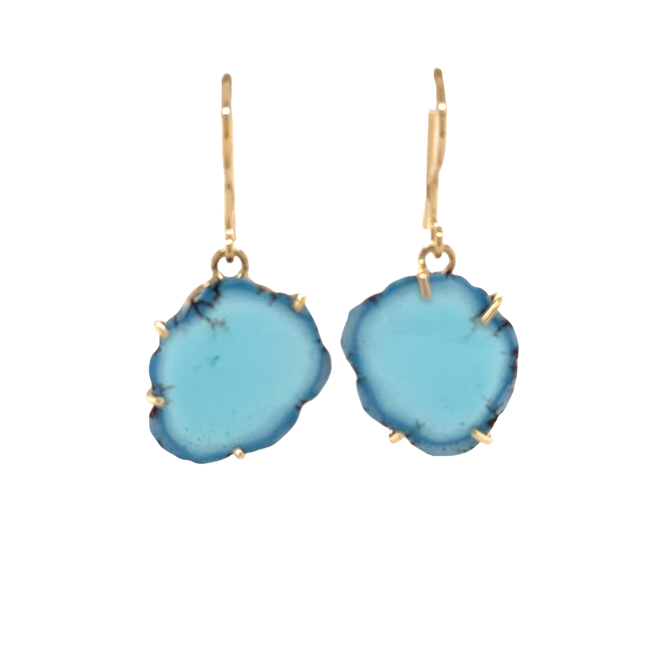 Lavender turquoise earrings/285726