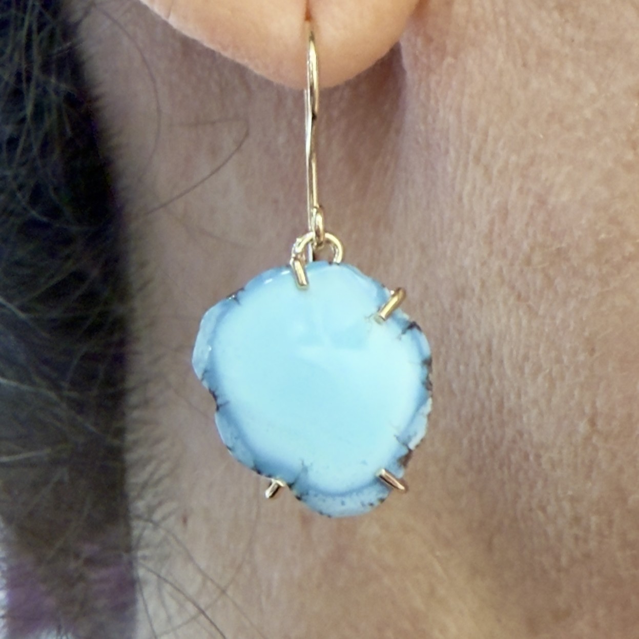 Lavender turquoise earrings/285726 - Image 4