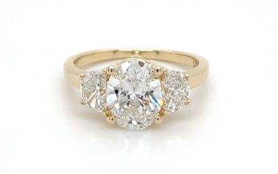 3-stone lab grown diamond ring/288826