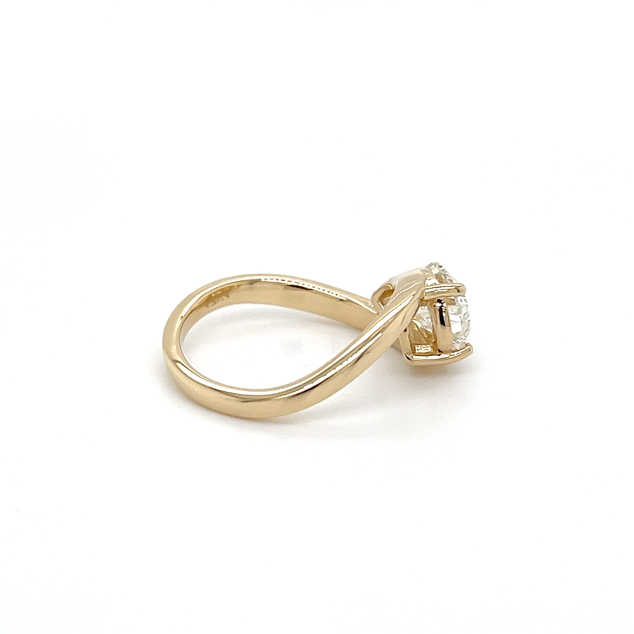 Pear shaped lab grown diamond ring/281926 - Image 4