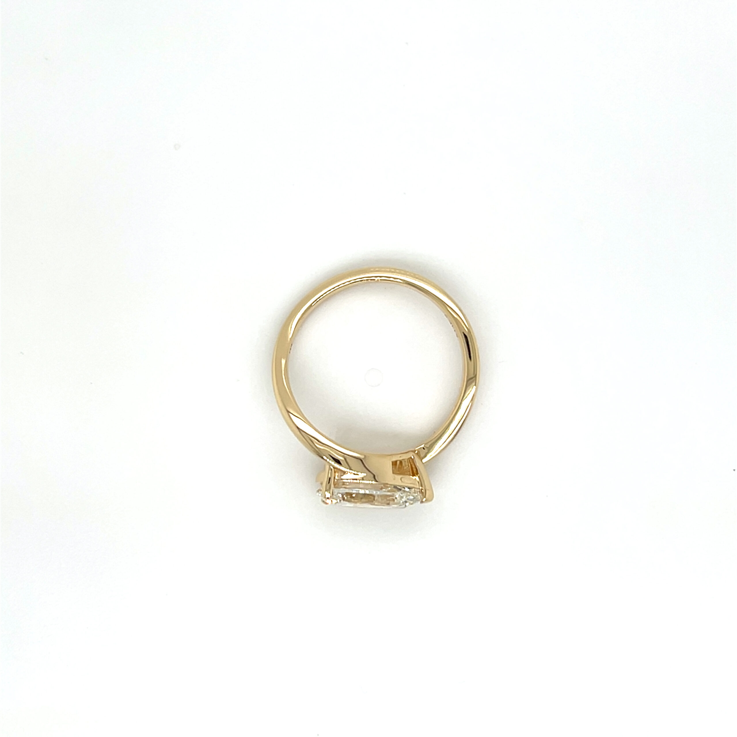 Pear shaped lab grown diamond ring/281926 - Image 2
