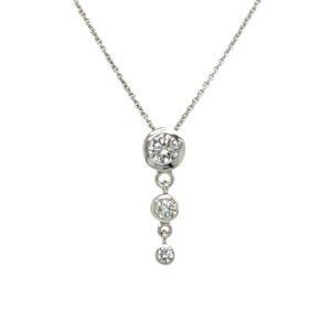 Lab grown 3-diamond necklace/286826