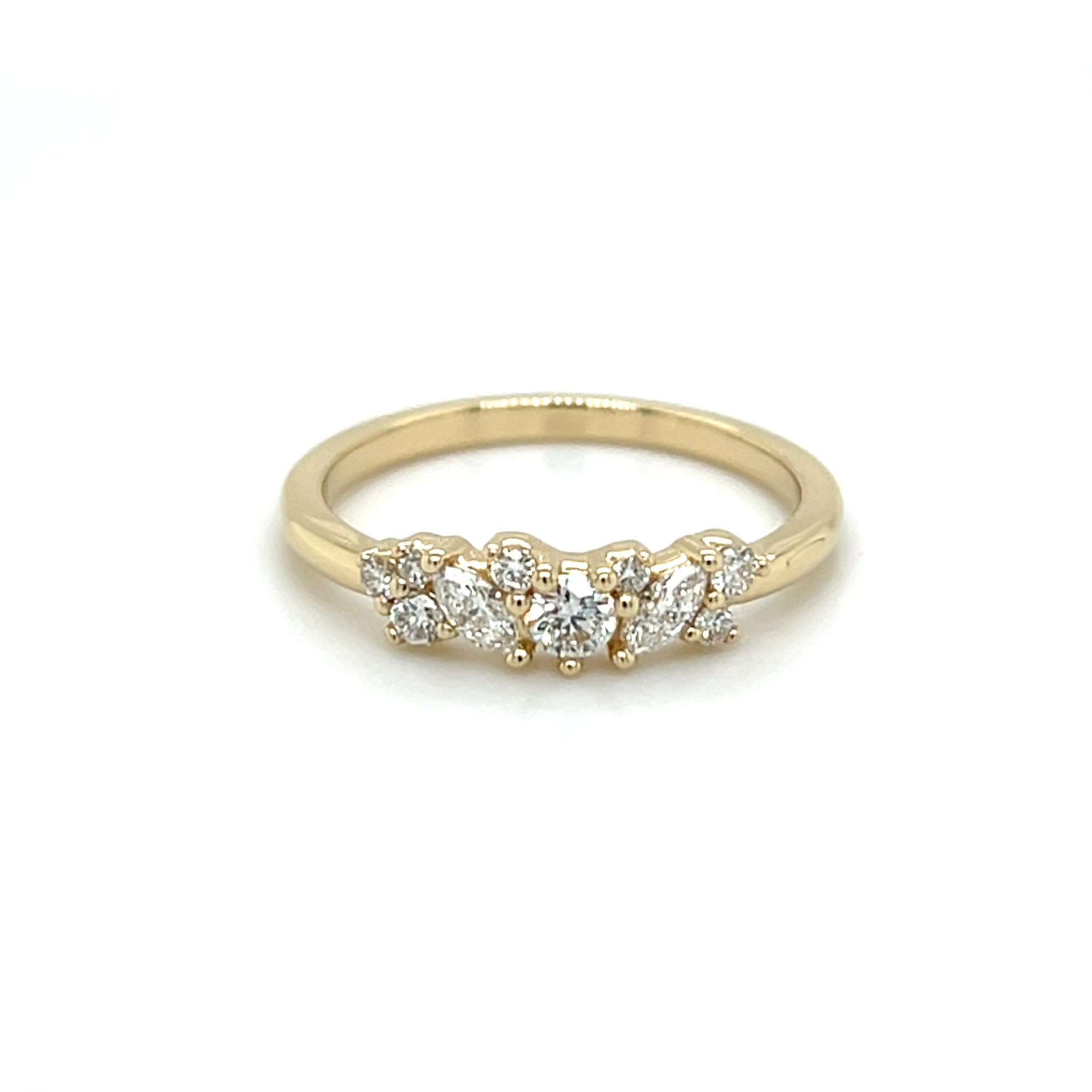 Lab grown diamond 10-stone ring/287826