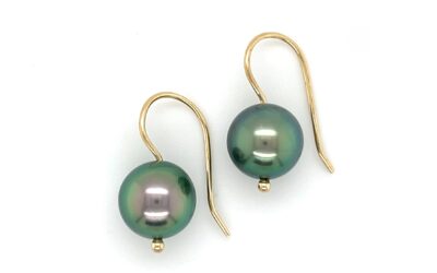 Tahitian pearl drop earrings/282926