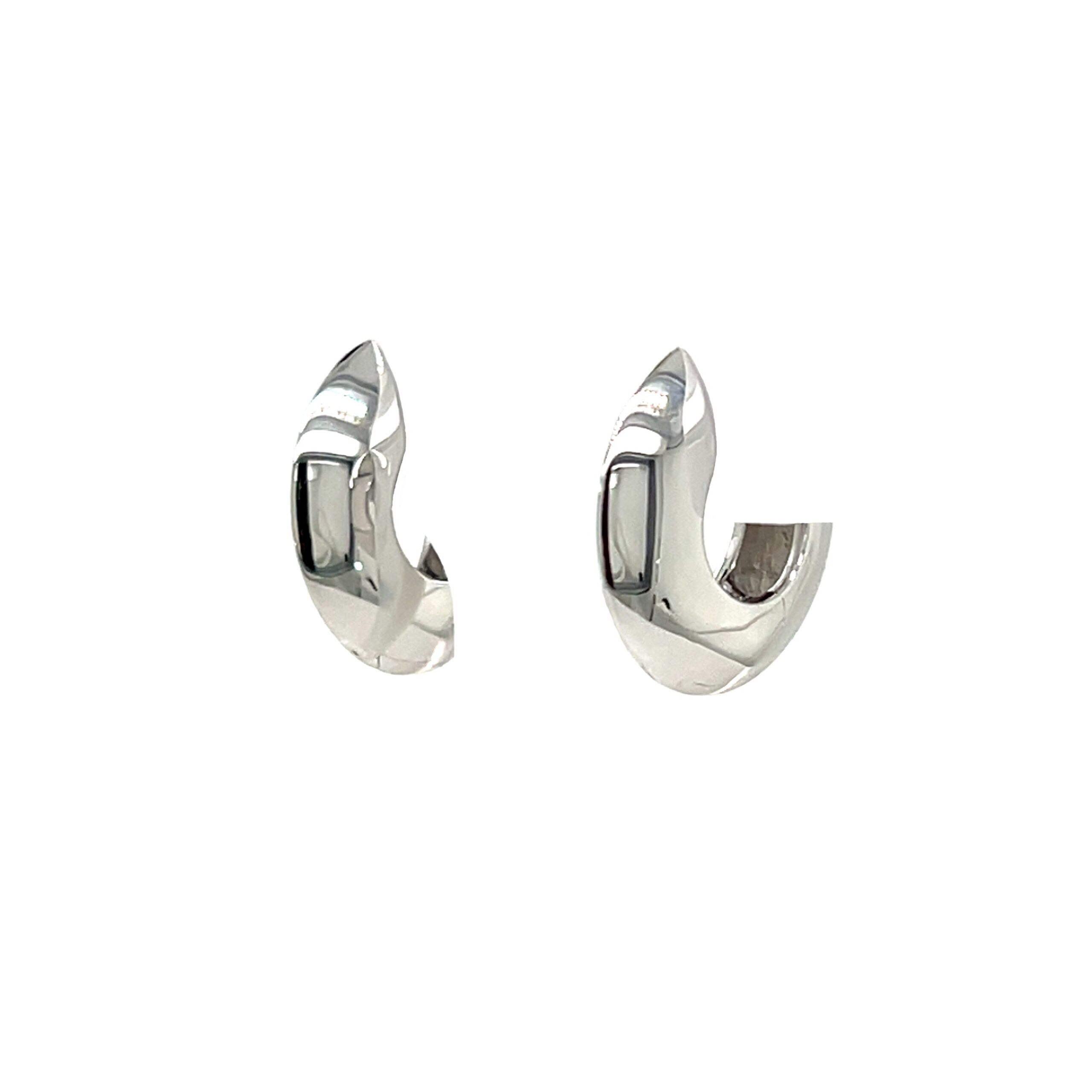 Knife-edge huggie hoops/06-07575 - Image 2