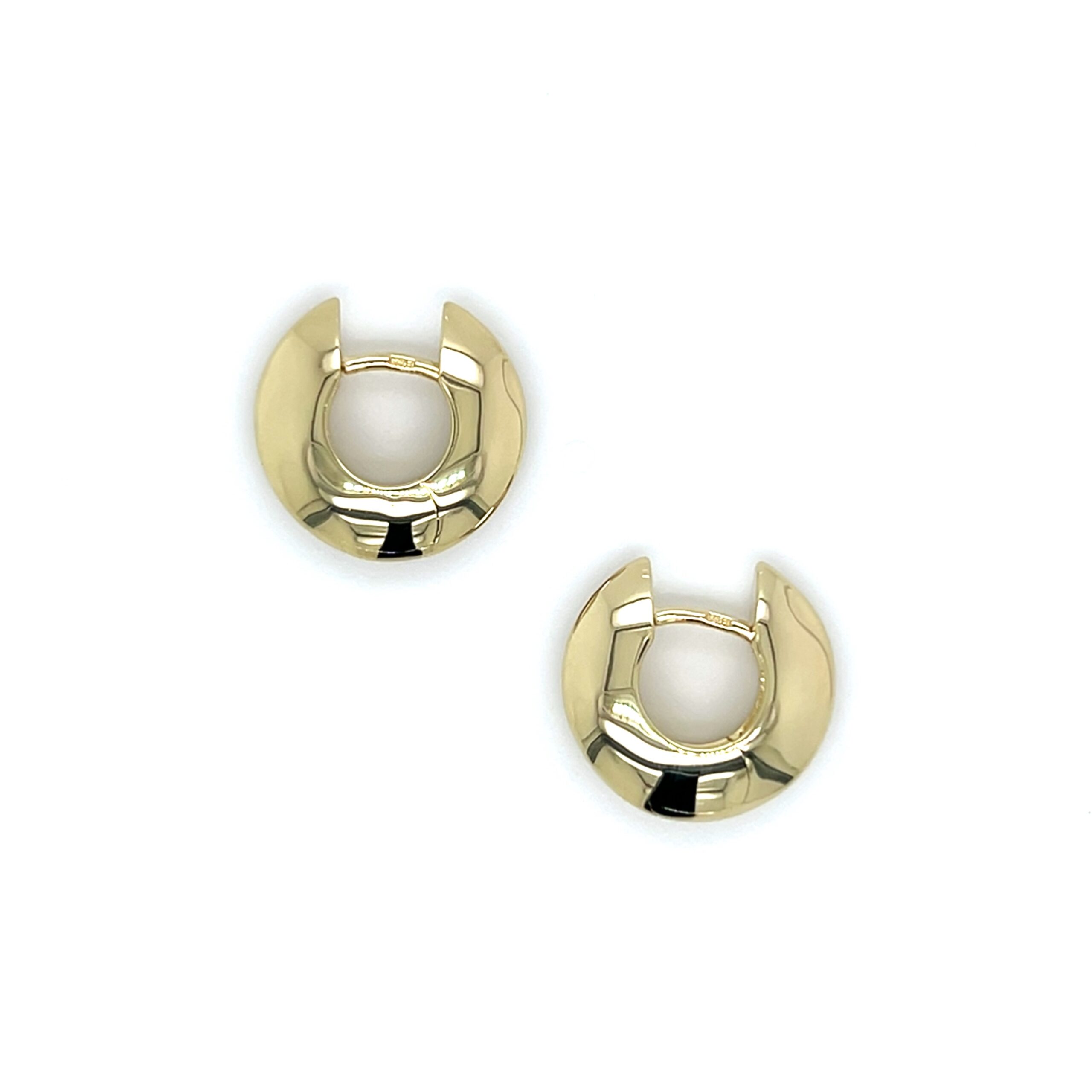 Knife-edge huggie hoops/06-07575 - Image 4