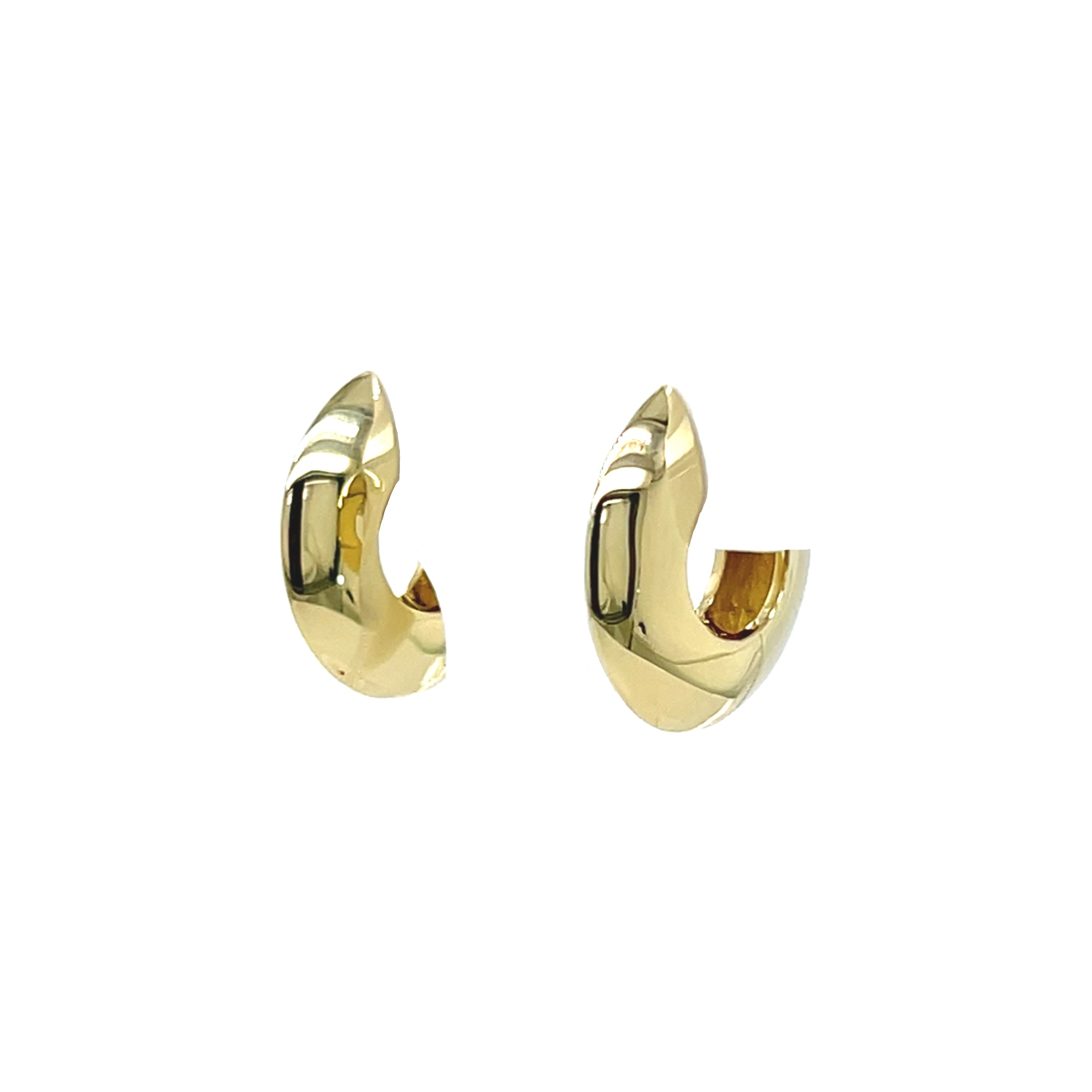 Knife-edge huggie hoops/06-07575 - Image 3