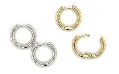 Small hinged huggie hoop/06-61018