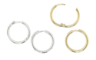 Hinged huggie hoops/06-61019