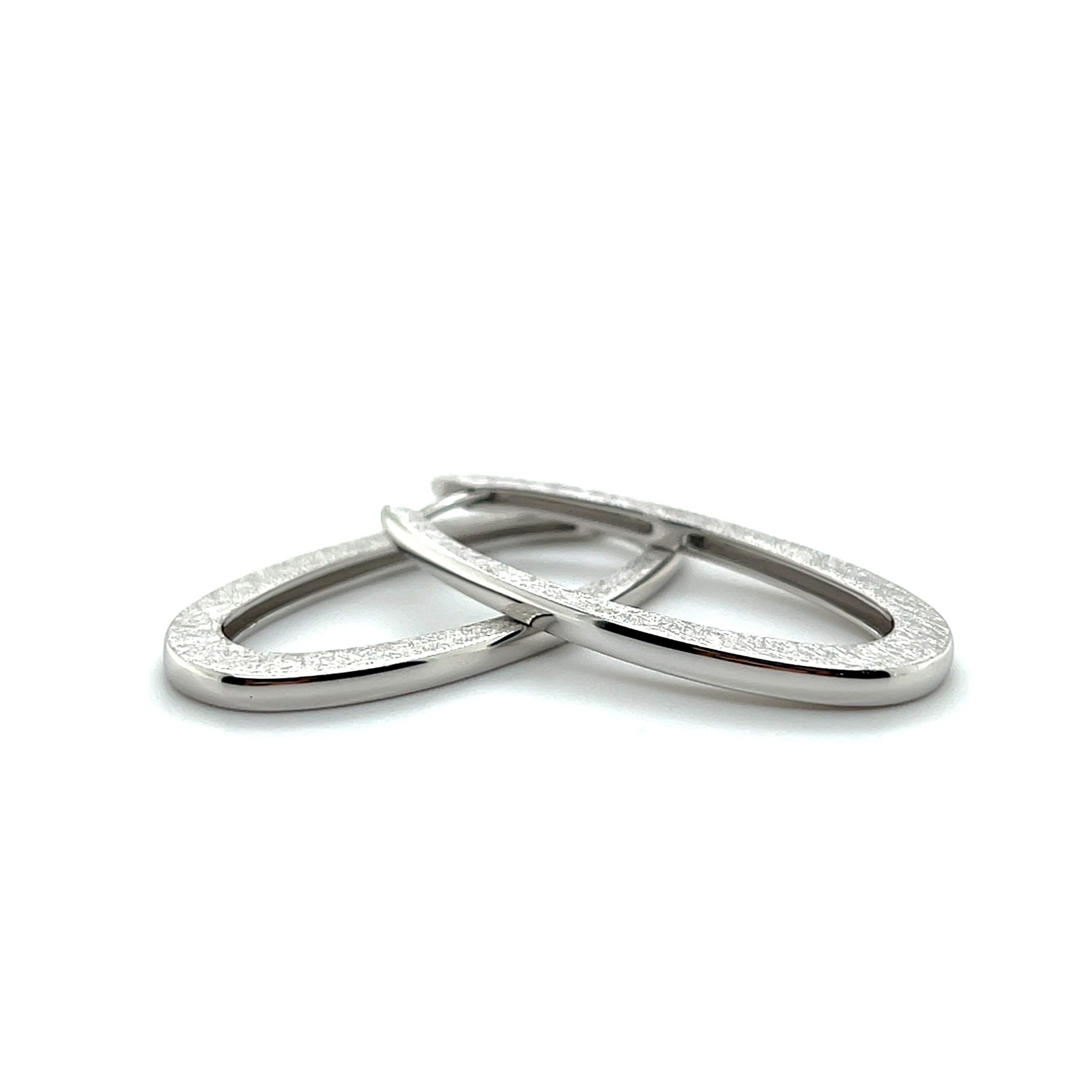 Oval hoops with etched texture, medium/06-61235 - Image 4