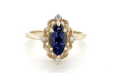 Iolite and diamond ring/28161026