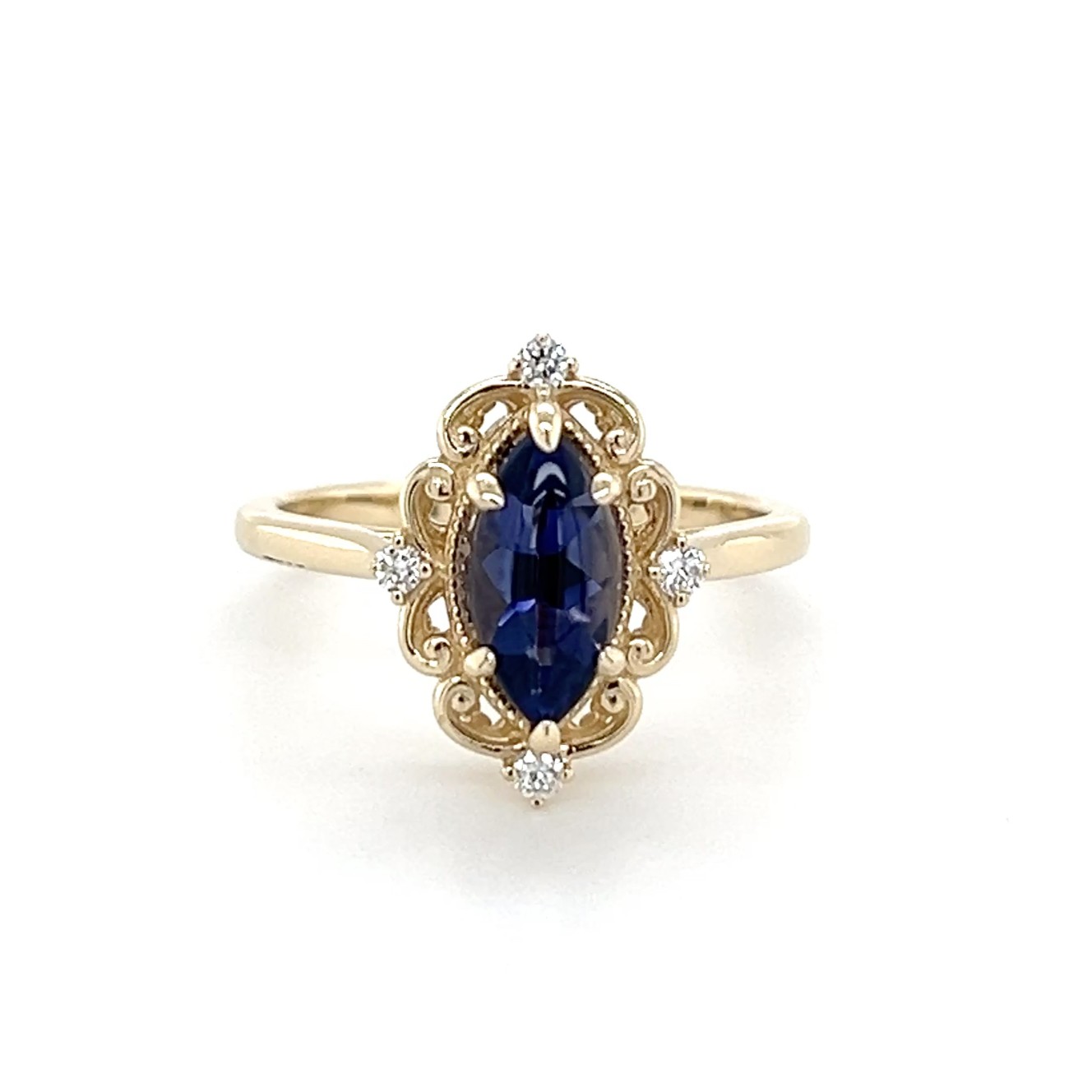Iolite and diamond ring/28161026