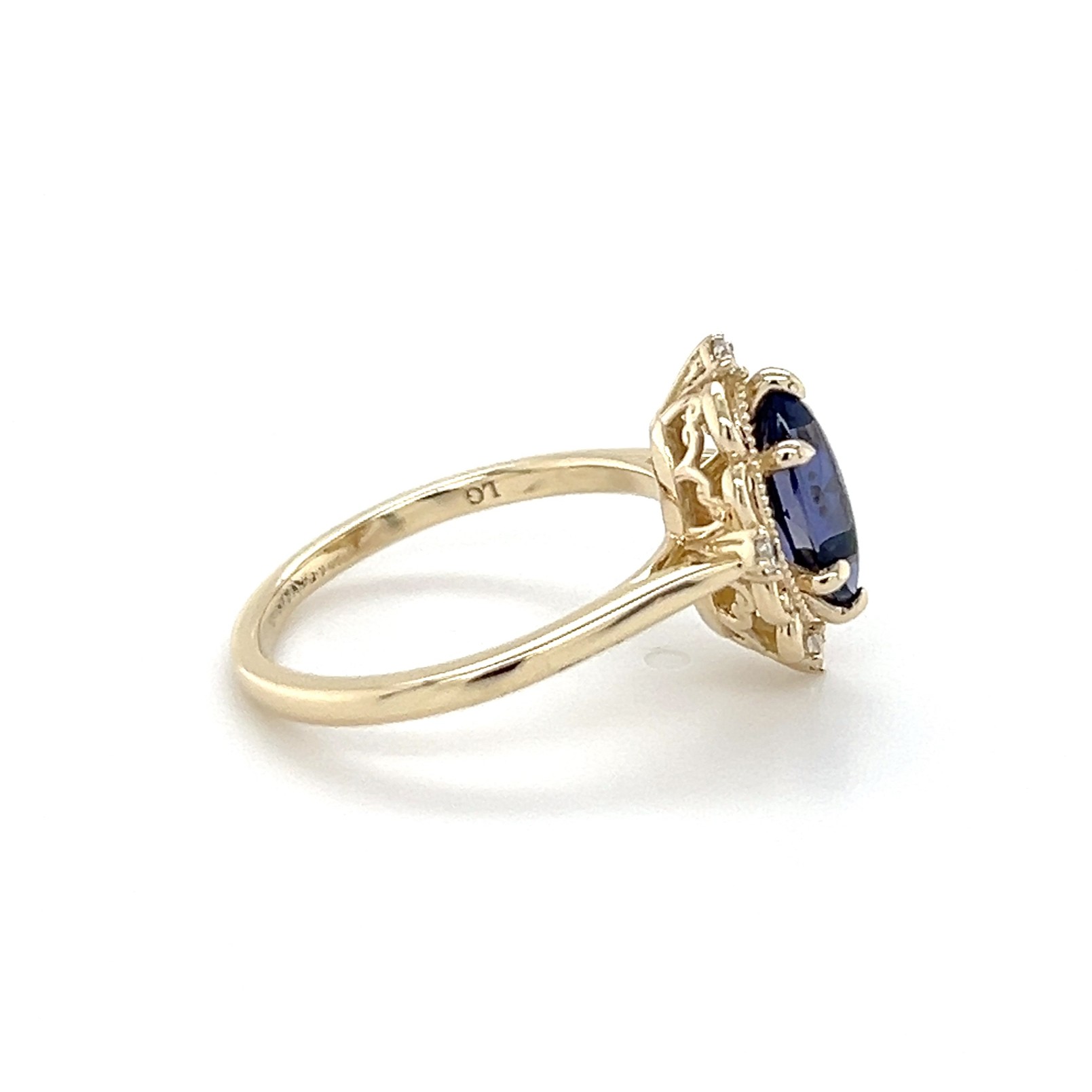 Iolite and diamond ring/28161026 - Image 2