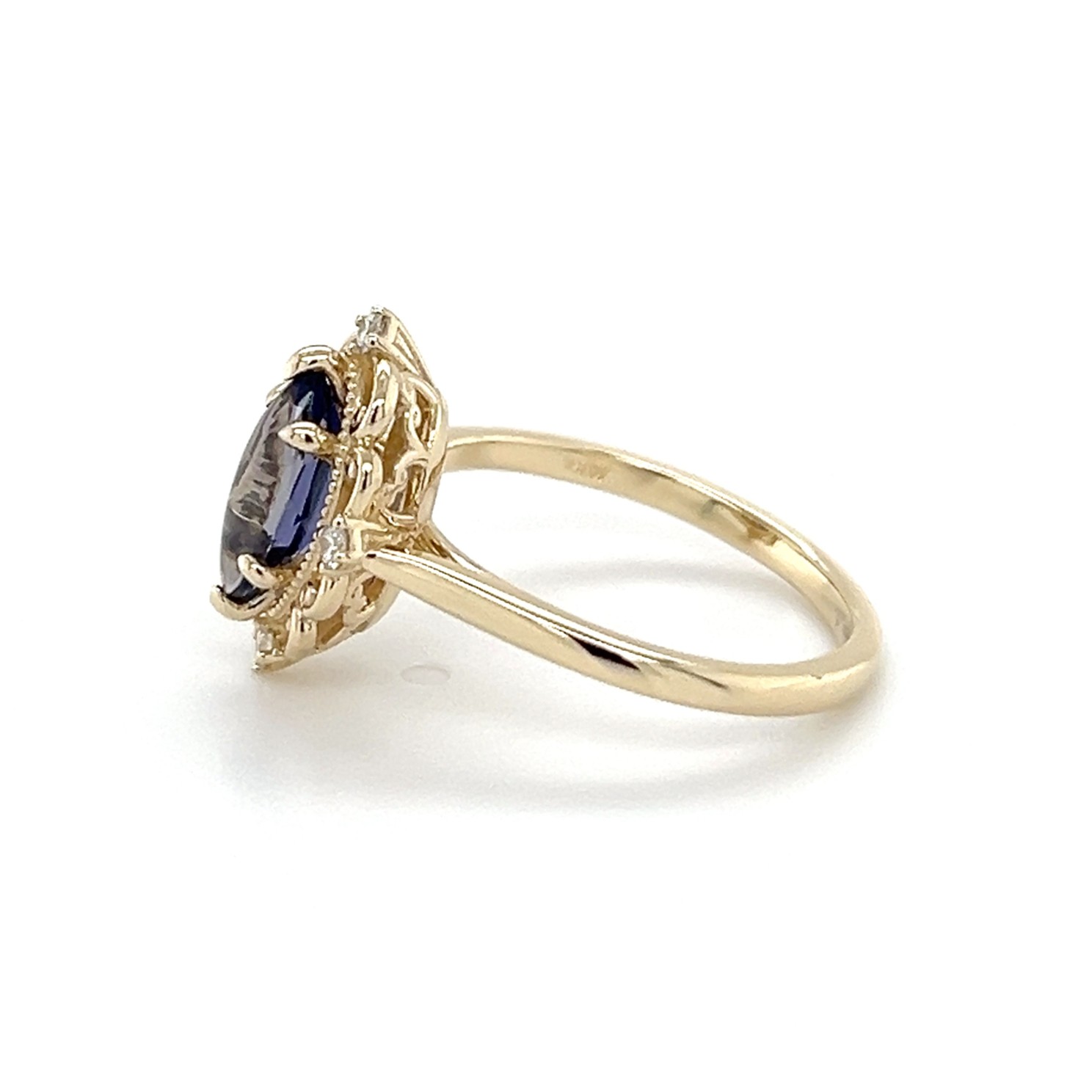 Iolite and diamond ring/28161026 - Image 3