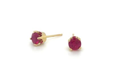 Ruby stud earrings/288926