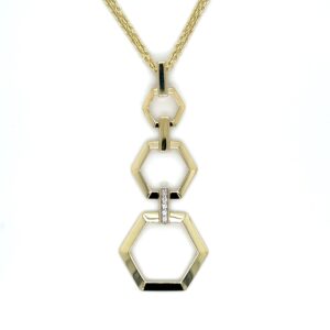 Triple hexagon pendant/31-04808