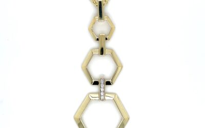 Triple hexagon pendant/31-04808