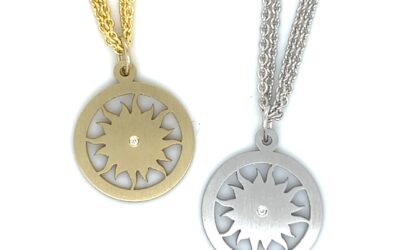 Starburst charm necklace/35-01958