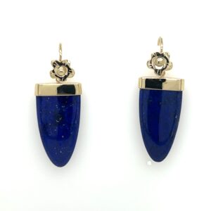 Lapis and gold earrings/EJ199