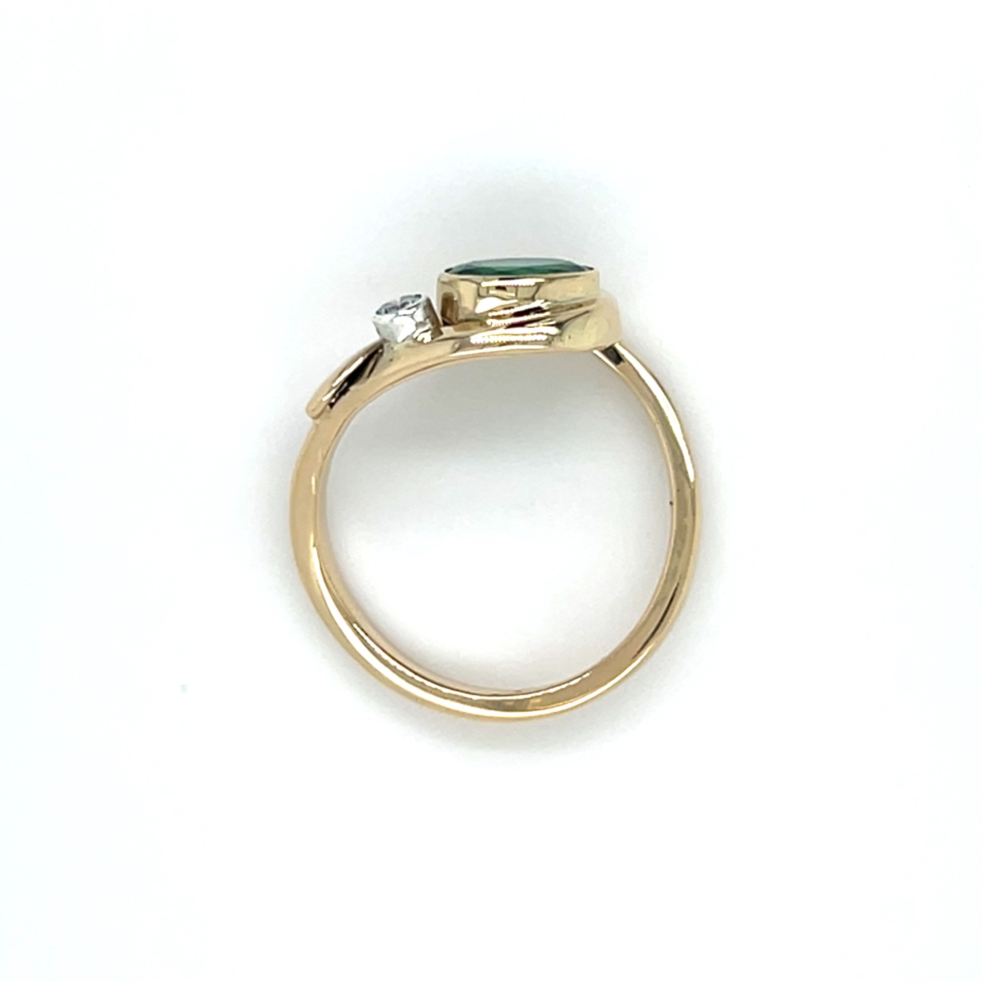 Emerald and diamond ring/EJ200 - Image 4