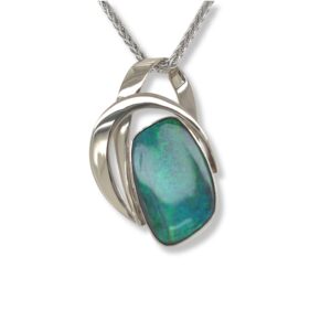 Gold and boulder opal pendant/284524