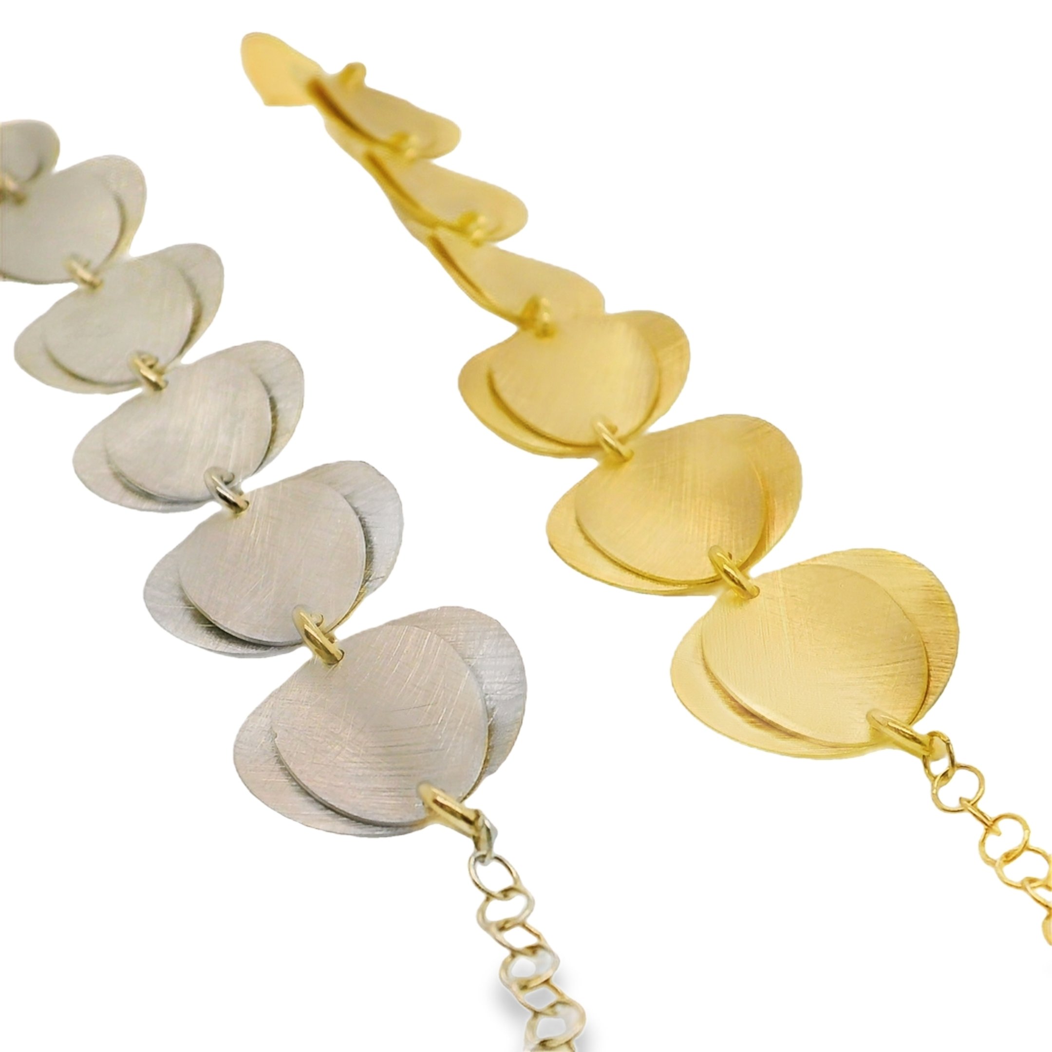 Layered wavy disc bracelet/BAG2834B