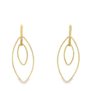 Double marquise post earrings/BAG2891A