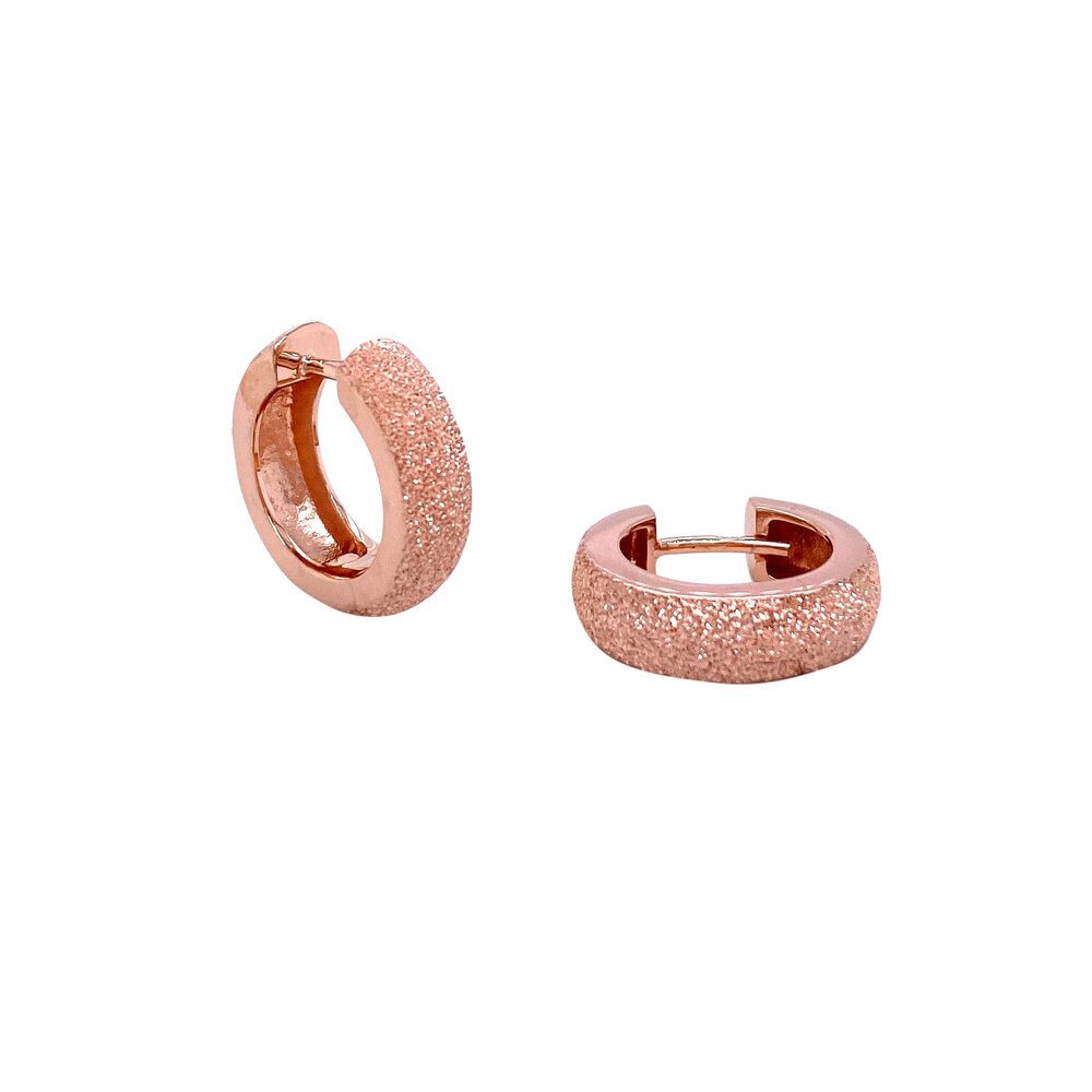 diamond dust huggie hoops/06-04448