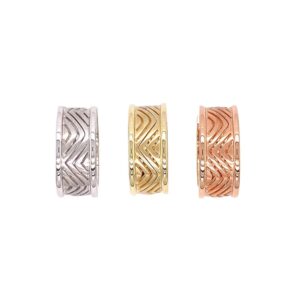chevron pattern huggie hoops/06-60852