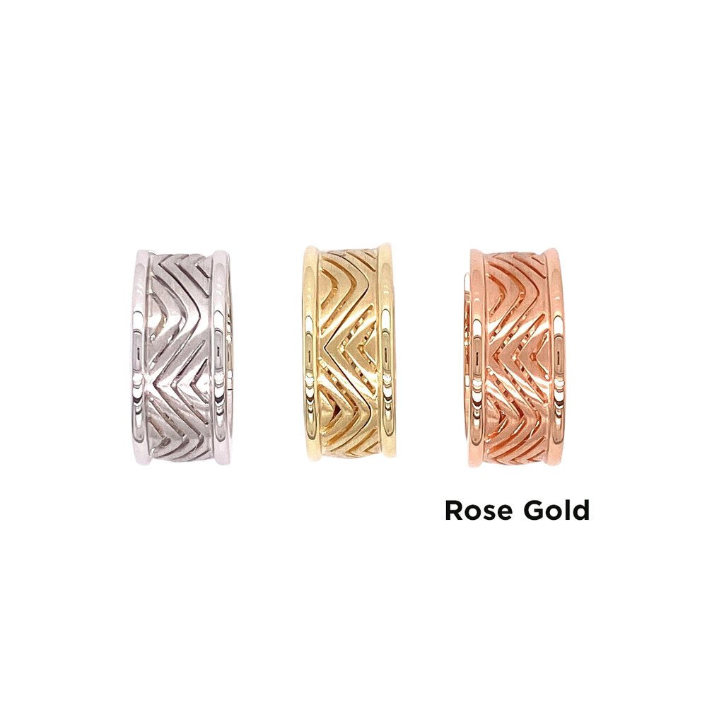 chevron pattern huggie hoops/06-60852