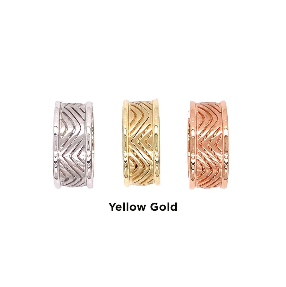 chevron pattern huggie hoops/06-60852