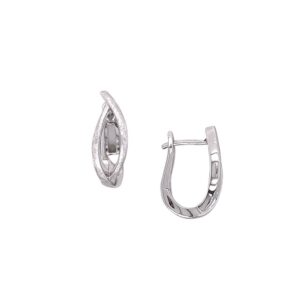 silver ice texture earrings/06-60937