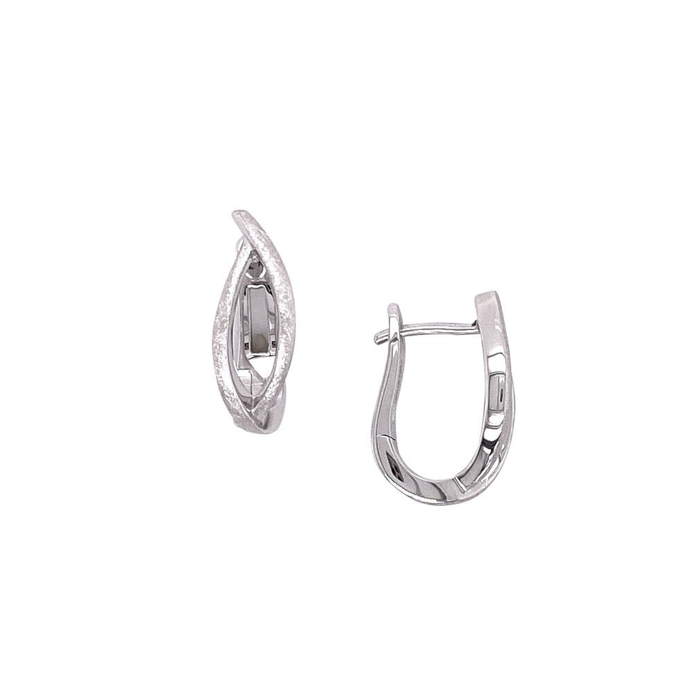 silver ice texture earrings/06-60937