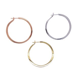 classic squared edge hoops 1 1/2"/06-70406