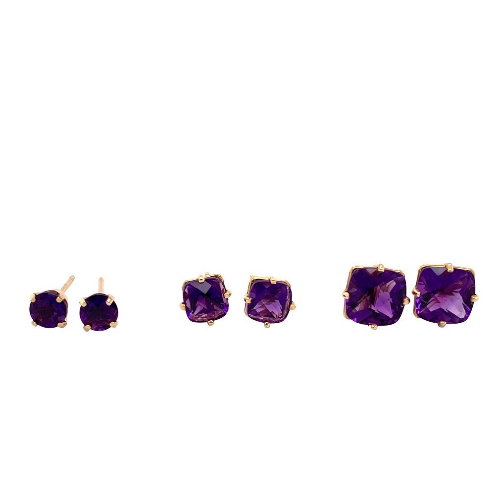 Gemstone Stud Earrings