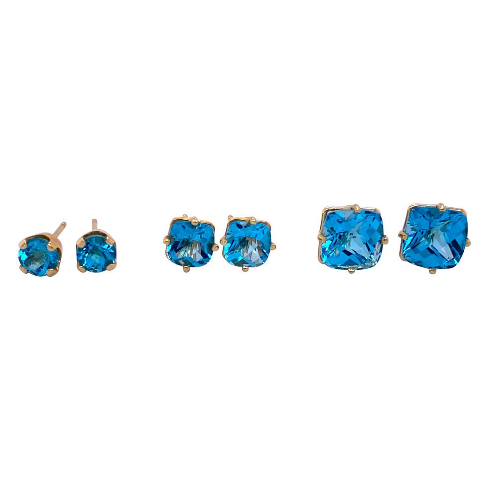 Gemstone Stud Earrings