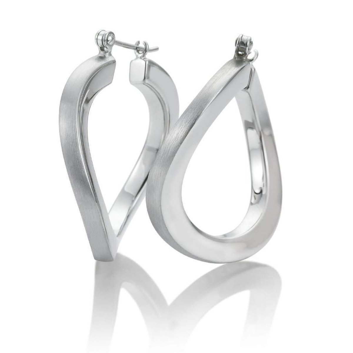 silver wavy hoop/06-60698