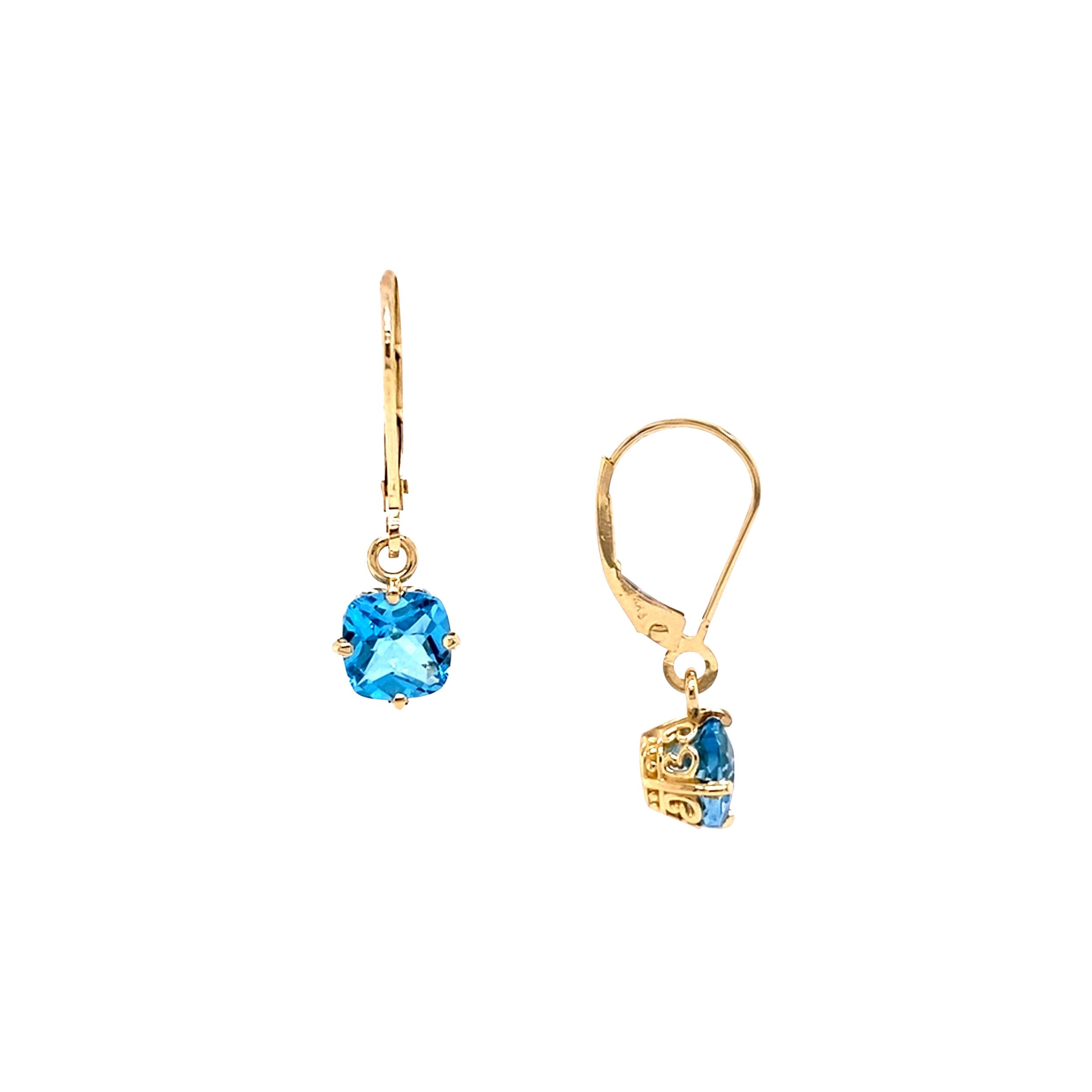 Gemstone Drop Earrings