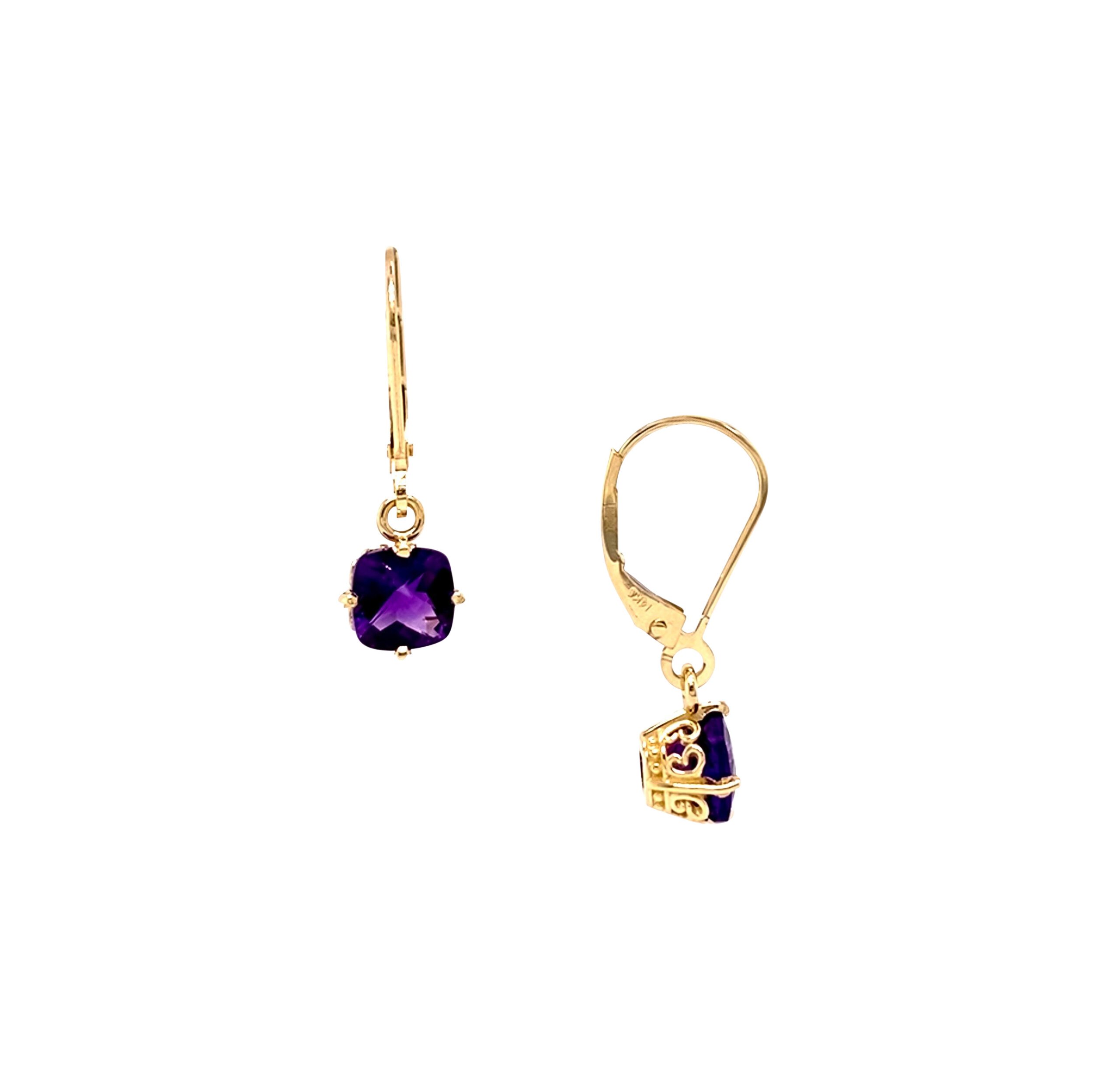 Gemstone Drop Earrings