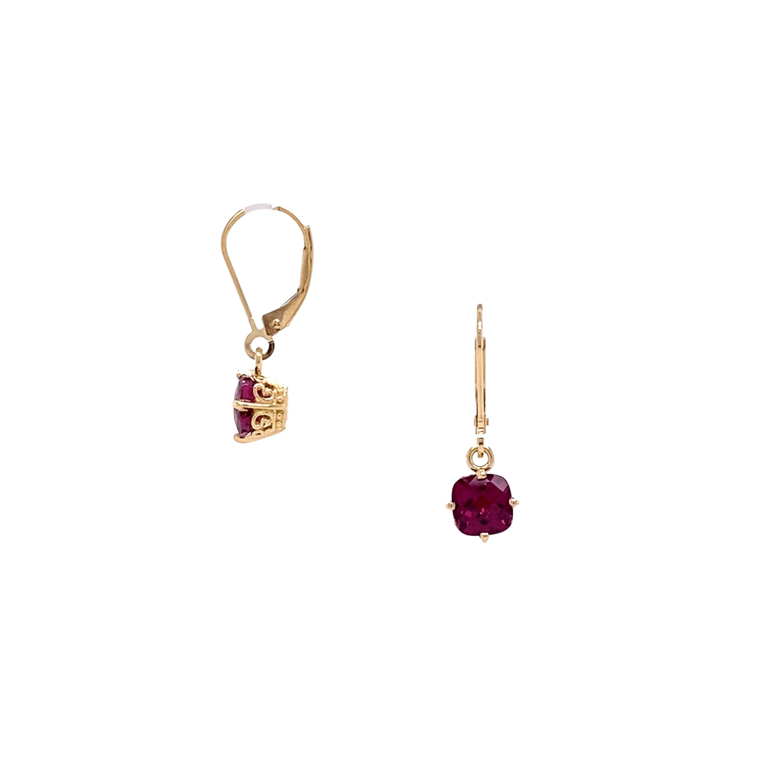 Gemstone Drop Earrings
