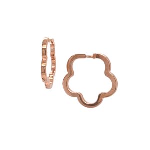 flower hoop earrings/06-07940